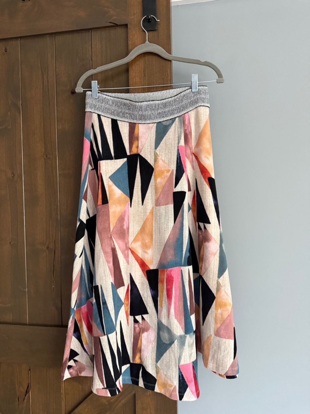 Vanessa Virginia Geometric A-line Skirt | Size Small